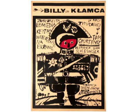 Polish Movie Original Vintage Poster for the film Billy Liar (Billy Klamca) – Waldemar Swierzy Directed by John Schlesinger -