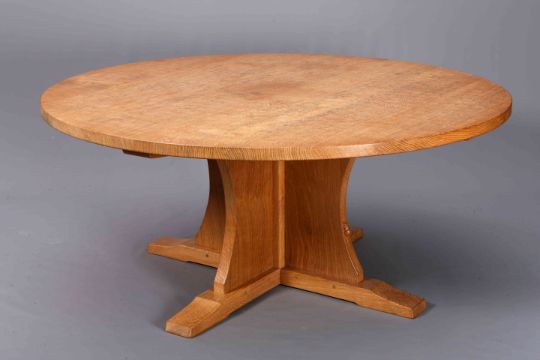 Robert Thompson Of Kilburn A Large Mouseman Oak Bespoke Dining Auction Date