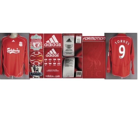 Liverpool, FC - Trikot 2007/08 - Original match worn Spielertrikot vom FC Liverpool mit der Rückennummer 9. Getragen von Fern