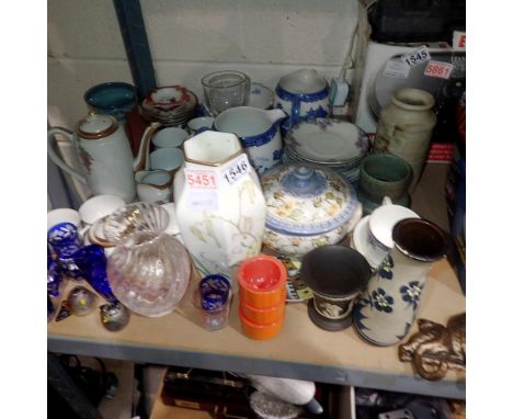 Mixed homewares to include Wedgwood and Caithness. Not available for in-house P&amp;P 