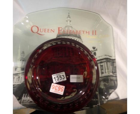 Whitefriars controlled bubble bowl, D: 22 cm. UK P&amp;P Group 2 (£20+VAT for the first lot and £4+VAT for subsequent lots)