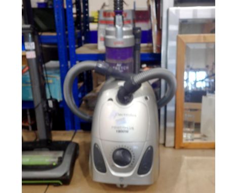 Vax Air Stretch vacuum cleaner and Electrolux Powerplus. All electrical items in this lot have been PAT tested for safety and