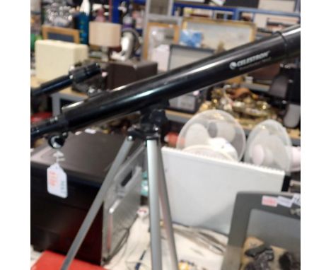 Celestron PowerSeeker 50AZ Refractor Telescope with tripod. UK P&amp;P Group 3 (£30+VAT for the first lot and £8+VAT for subs
