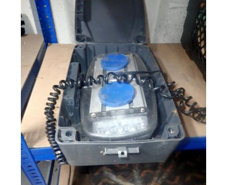 Mobile flood lighting in case. Not available for in-house P&amp;P 