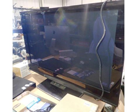 Panasonic 42 inch TV with remote. All electrical items in this lot have been PAT tested for safety and have passed. This does