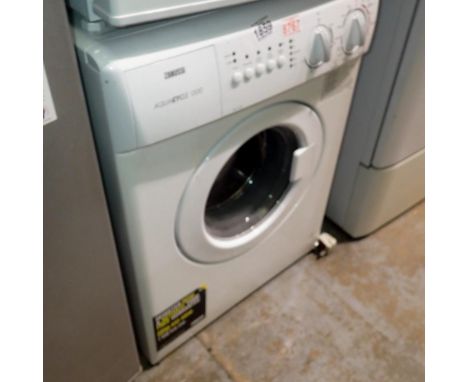 Zanussi Aquacycle 1300 petite washing machine, #ZWC1301. All electrical items in this lot have been PAT tested for safety and