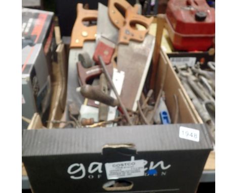 Mixed tools to include handsaws. Not available for in-house P&amp;P 