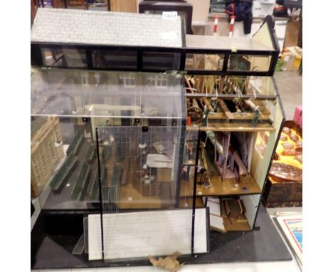 Alfred Brown scale model of St Marys Sunday School stage area. Not available for in-house P&amp;P 