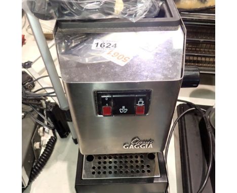 Gaggi coffee machine. All electrical items in this lot have been PAT tested for safety and have passed. This does not confirm