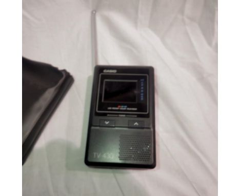 Casio TV-430 LCD pocket colour television. UK P&amp;P Group 2 (£20+VAT for the first lot and £4+VAT for subsequent lots) 