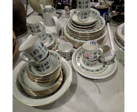 Royal Doulton Tapestry pattern dinner and teaware. Not available for in-house P&amp;P 
