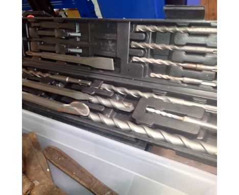 Twelve piece SDS drill bit cased set. Not available for in-house P&amp;P 