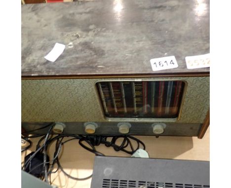 Vintage Pye valve radio. Not available for in-house P&amp;P 