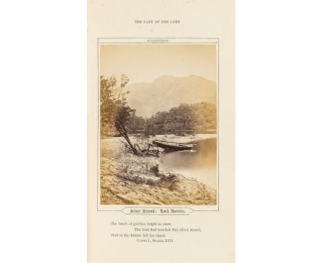 NO RESERVE Scott (Sir Walter) The Lady of the Lake, author's edition, mounted albumen photograph frontispiece and 9 plates, a