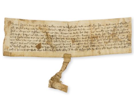 Kent.- Charter, I Robert Mellore vicar of Willesborough [Ashford] grant and confirm to John Serlis carpenter land in Willesbo