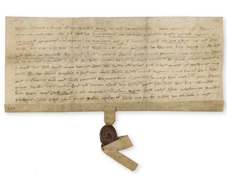 Kent.- Charter, I Stephen Stace of Little Chart grant to John de Suryngden [Surrenden] of Pluckley an acre in Little Chart, m