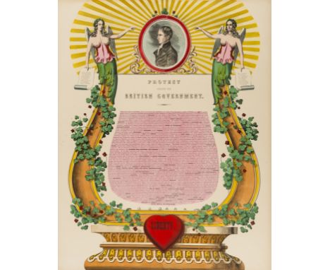 Irish-American Political Broadside.- Smith (William, Philadelphia-based printer and publisher) Protest Against the British Go