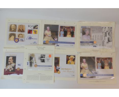 Seven gold full sovereign first day covers Condition Report: Available upon request