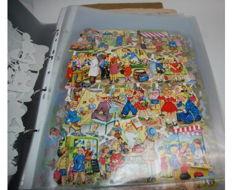 A large collection of vintage scarps in folder Condition Report: Available upon request