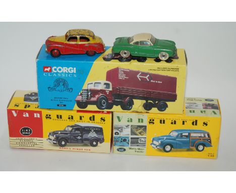 Two vintage Dinky models, two Vanguards, Corgi Classics and collection of model soldiers Condition Report: Available upon req