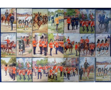 Postcards, Military, a mixed selection of 42 Gale &amp; Polden published cards from the Alphabet series, artists include Holl