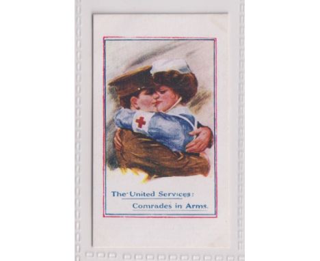 Cigarette card, G. Prudhoe, Army Pictures, Cartoons etc, type card, 'The United Services, Comrades in Arms' (vg) (1)