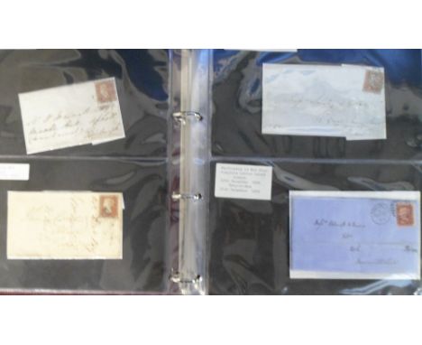 Stamps, Collection of Pre-Stamp and early Victorian envelopes to include London and North Western Railway Share Dividend Advi