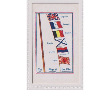 Cigarette card, G. Prudhoe, Army Pictures, Cartoons etc, type card, 'The Flags of the Allies' (vg) (1)