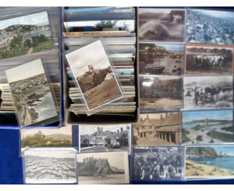 Postcards, a collection of approx. 850 mostly modern cards, with approx. 450 railway cards. Also a few vintage UK topographic