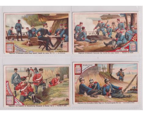 Trade cards, Liebig, two sets, German Army Uniforms IV, ref S194 (6 cards) &amp; German Army Uniforms V, ref S195 (6 cards), 