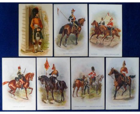 Postcards, Military, a set of 6 cards in the Tuck published Oilette series no. 8738 'Types of the British Army' illustrated b