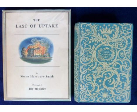 Books, Fairy Tales and Legends by Hans Andersen, Illustrated by Rex Whistler 1935 First Edition, no d/w, green and yellow boa