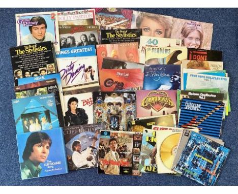 Quantity of Albums, including a large collection of all Cliff Richard's albums, The Shadows, Barry Manilow, Tamla Mowtown, El