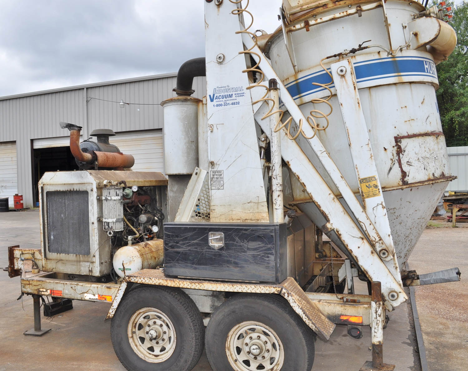 INDUSTRIAL VACUUM HURRICANE 500E DIESEL POWERED PORTABLE VACUUM TRAILER