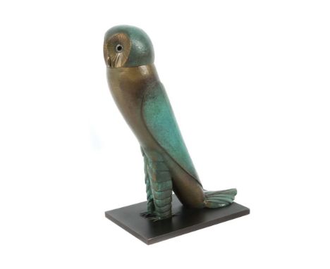 Wunderlich, PaulEberswalde 1927 - 2010 Saint-Pierre-de-Vassols, Maler, Grafiker und Bildhauer. "Eule", Bronze, Patiniert, vol