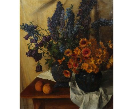 Kullrich, GustavNeustadt an der Weinstraße 1888 - 1938 Karlsruhe in Baden, war ein deutscher Künstler. "Blumenstillleben", Da