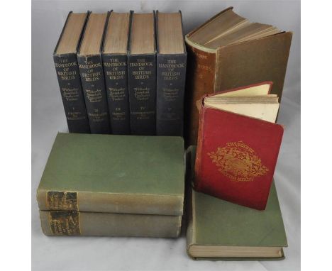 A QUANTITY OF ORNITHOLOGY BOOKS: Harting (J E), A Handbook of British Birds, London; John C Nimmo, 1901, all 35 coloured plat