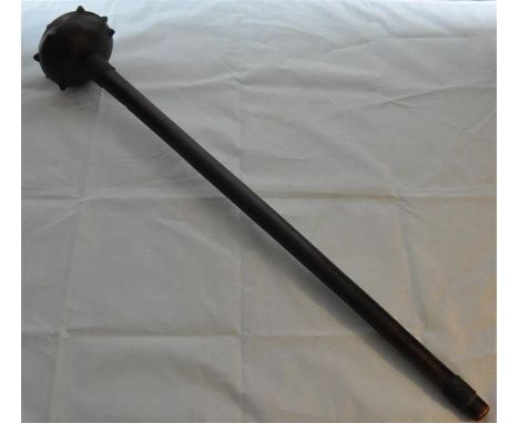 An African tribal knobkierie, Southern Nguni (Zulu or Xhosa), late 19th/early 20th century, of typical form with ball form cl