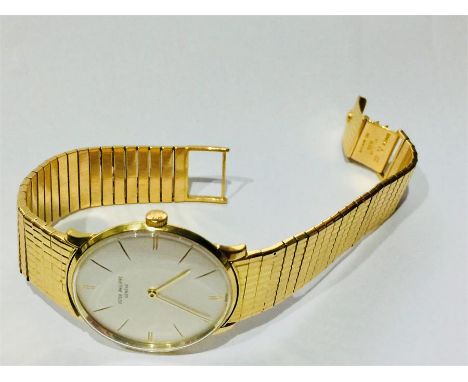 Gentleman's Patek Philippe Calatrava 18ct gold wristwatch, ref. 2573/1 London,1964.Signed manual 18 jewel movement, numbered 
