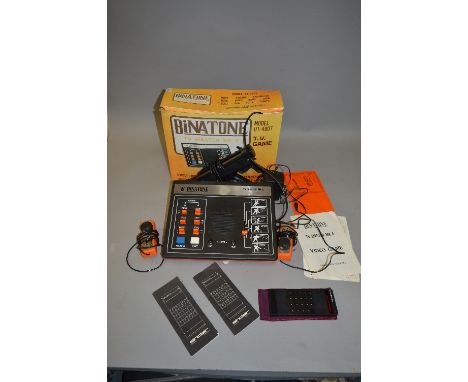 A SINCLAIR EXECUTIVE POCKET CALCULATOR, with two manuals and a Binatone TV Master MK6 Vintage Games Console with original box