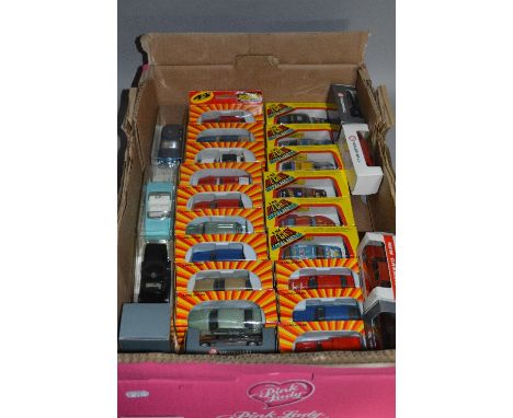 A COLLECTION OF BOXED CONTINENTAL DIECAST VEHICLES, to include Solido Age d'or, Solido, Burago, Gama & Schuco, includes sever