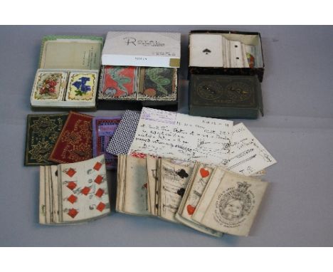 MACLURE, MACDONALD & MACGREGOR TRANSFORMATION PLAYING CARDS, 51/52, lacks ace of spades, yellow backs with green pattern, tog