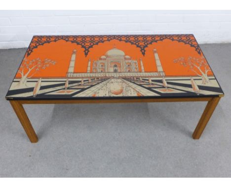 Vintage 'Taj Mahal' coffee table, 97 x 39 x 50cm 