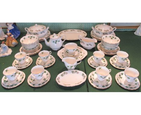 A Gainsborough bone china part-dinner service, together with a near matching Colclough bone china tea service.