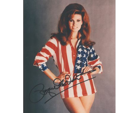 Raquel Welch signed 10 x 8 inch colour portrait photo. All autographs come with a Certificate of Authenticity. We combine pos
