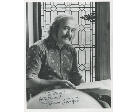 Jimmy Sangster signed 10 x 8 inch b/w photo Hammer Director and screenwriter, To Trevor. All autographs come with a Certifica