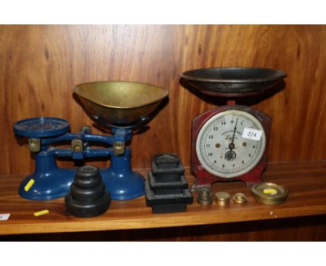 Two sets of scales and various weights