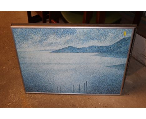 A Canaletto print of Venice and an abstract print 