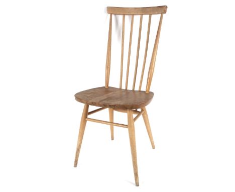 A pair of Ercol stick back kitchen chairs