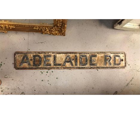 A Vintage Road Sign 'Adelaide Road' 